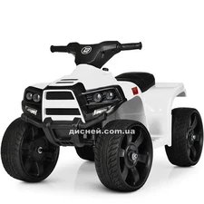 Детский квадроцикл M 3893 EL-1, кожаное сиденье, белый